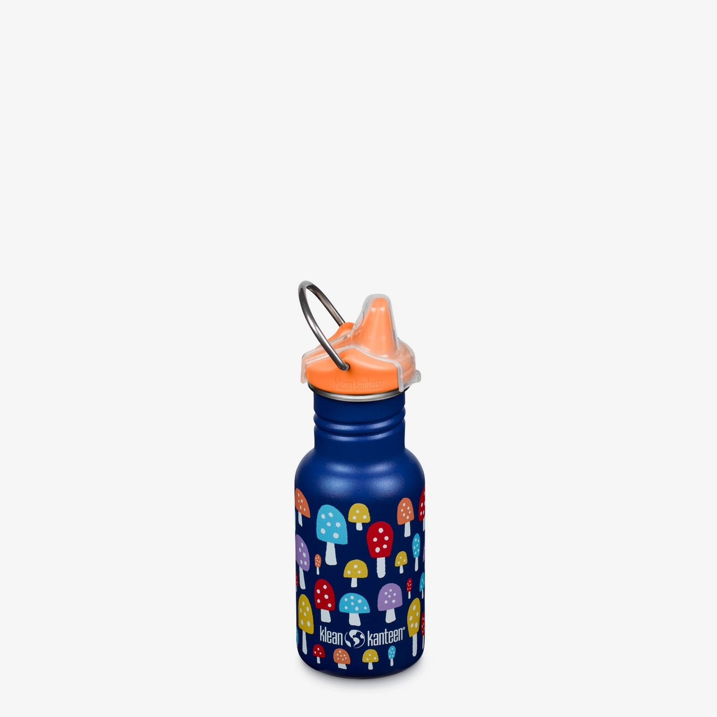 Mushroom printed 12 ounce Classic Kid's Sippy Bottle with lid. 